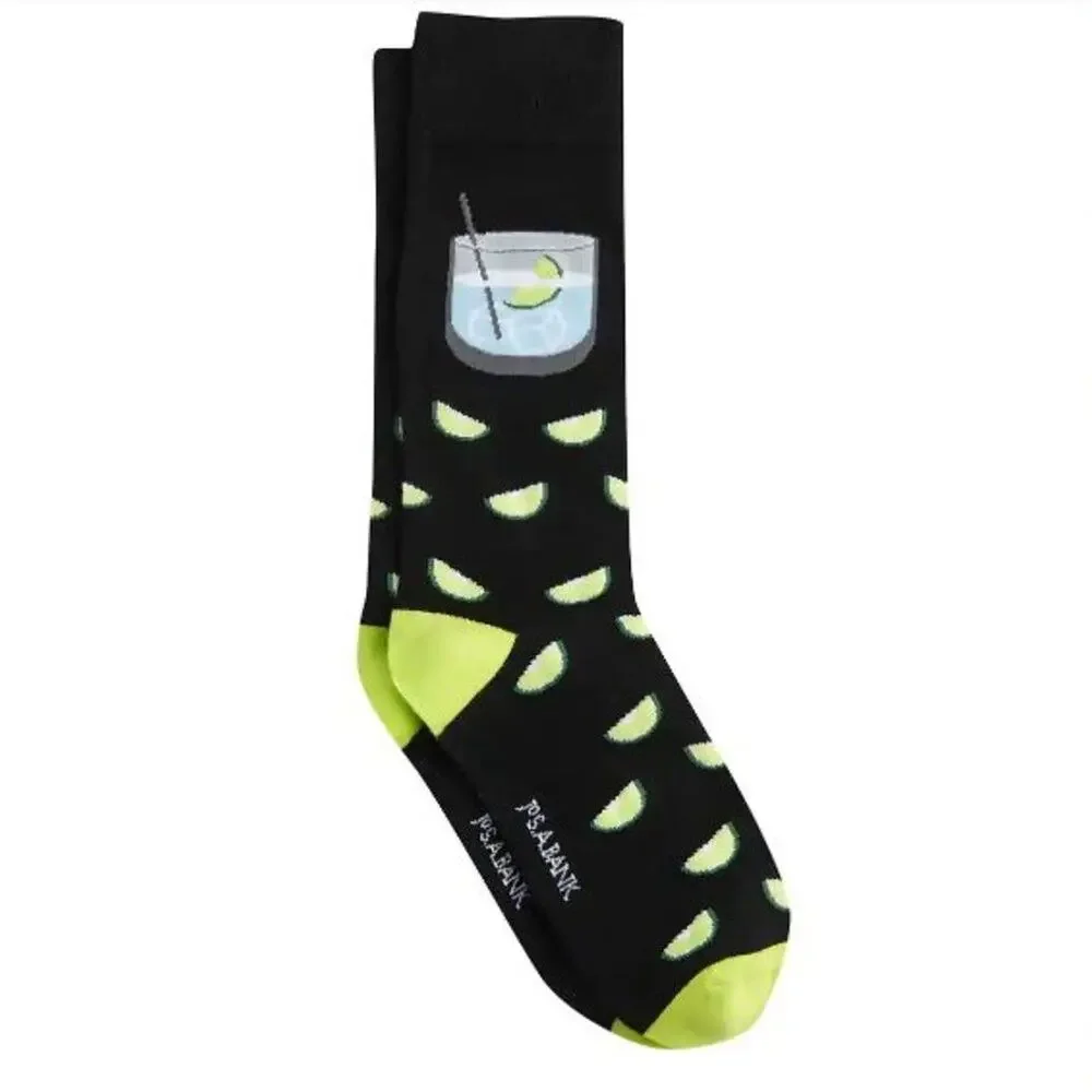 Jos. A. Bank Lemon Cufflinks & Socks Gift Set